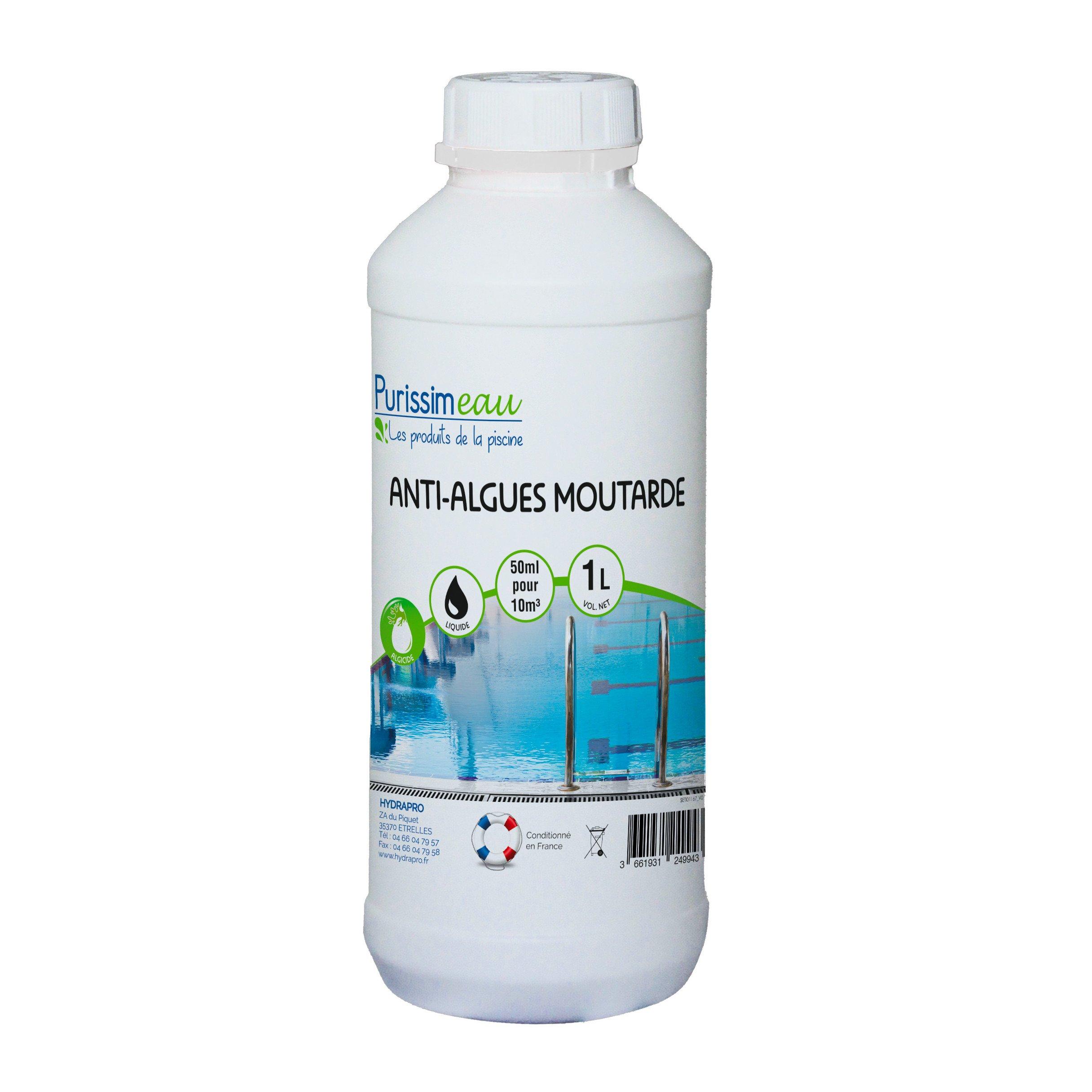 Anti-Algues Moutardes 1kg – Traitement Efficace En Poudre Pour Piscine, Compatible Tous Filtres