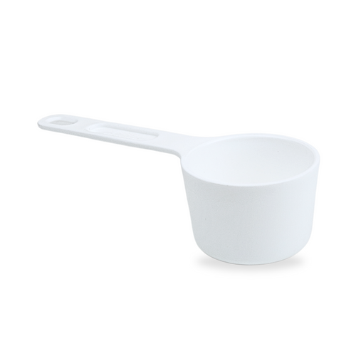 White spoon for dosing products