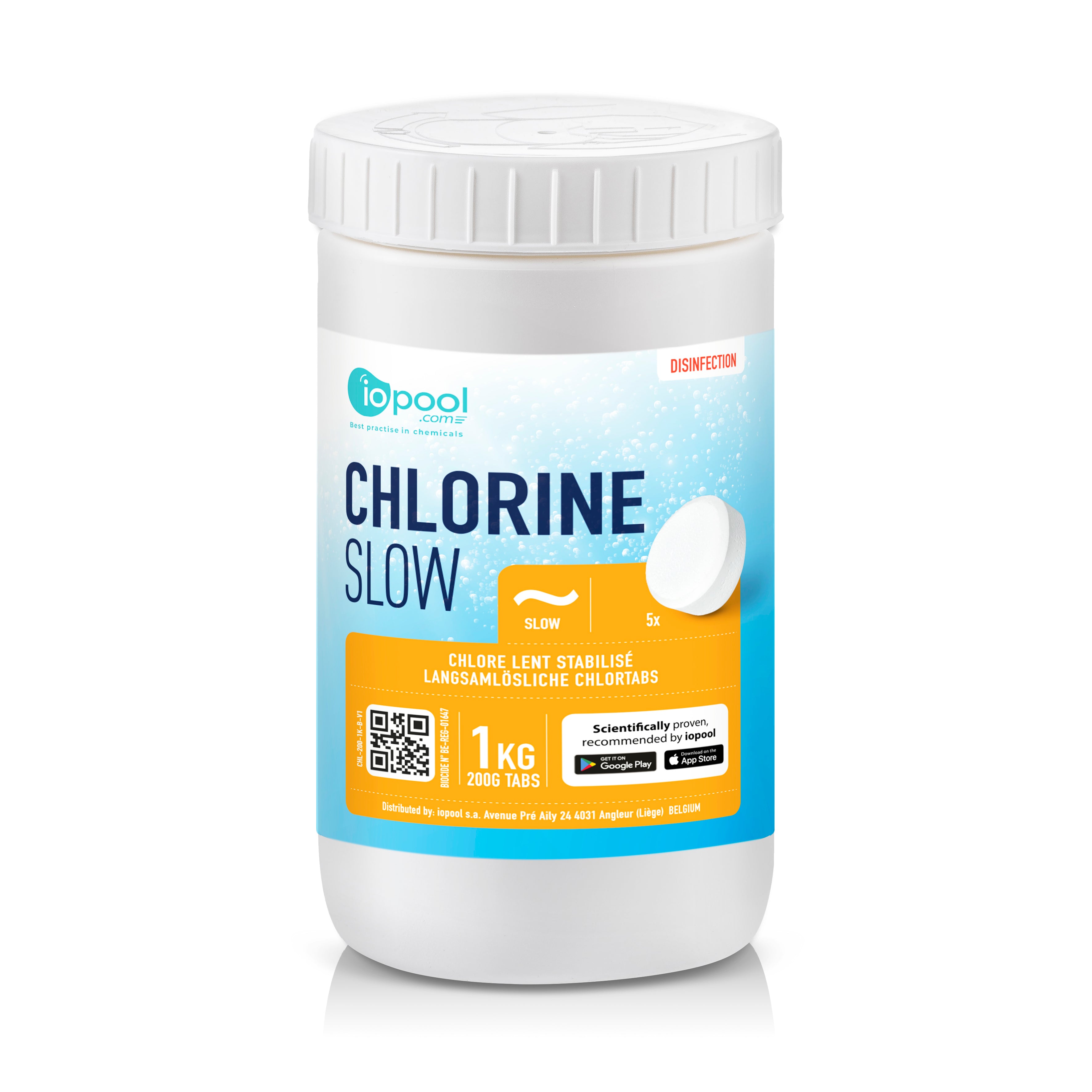 Chlorine Tabs (200g tablet) - 1kg - iopool - Treatment