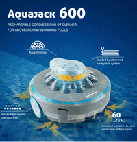 Load image into Gallery viewer, Rechargeable cordless swimming pool robot cleaner for Aboveground Pools - 15 to 40 m³ - Aquajack 600 - Accessories - iopool