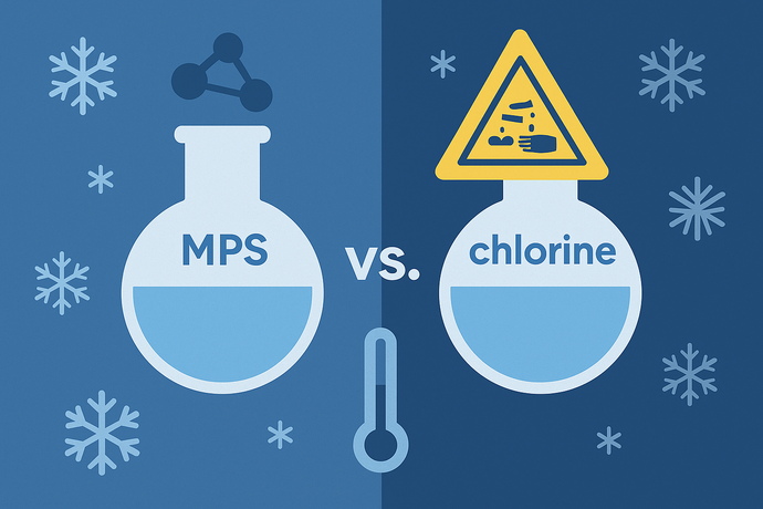 MPS (Chlorine-Free Oxidant) vs. Chlorine Shock Treatment During Cold Periods