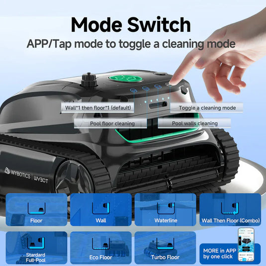 WYBOT S2 - Robot nettoyeur de piscine sans fil