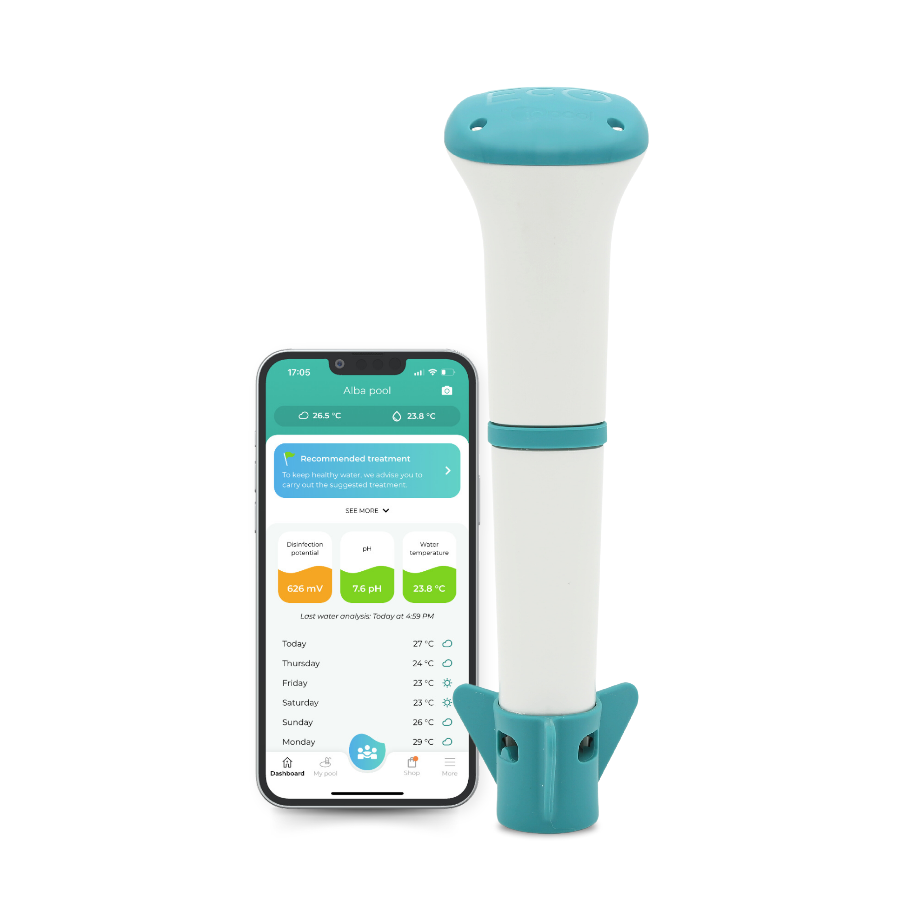 Epool EcO Start - Smart Pool Monitor - Analyser - Iopool – iopool