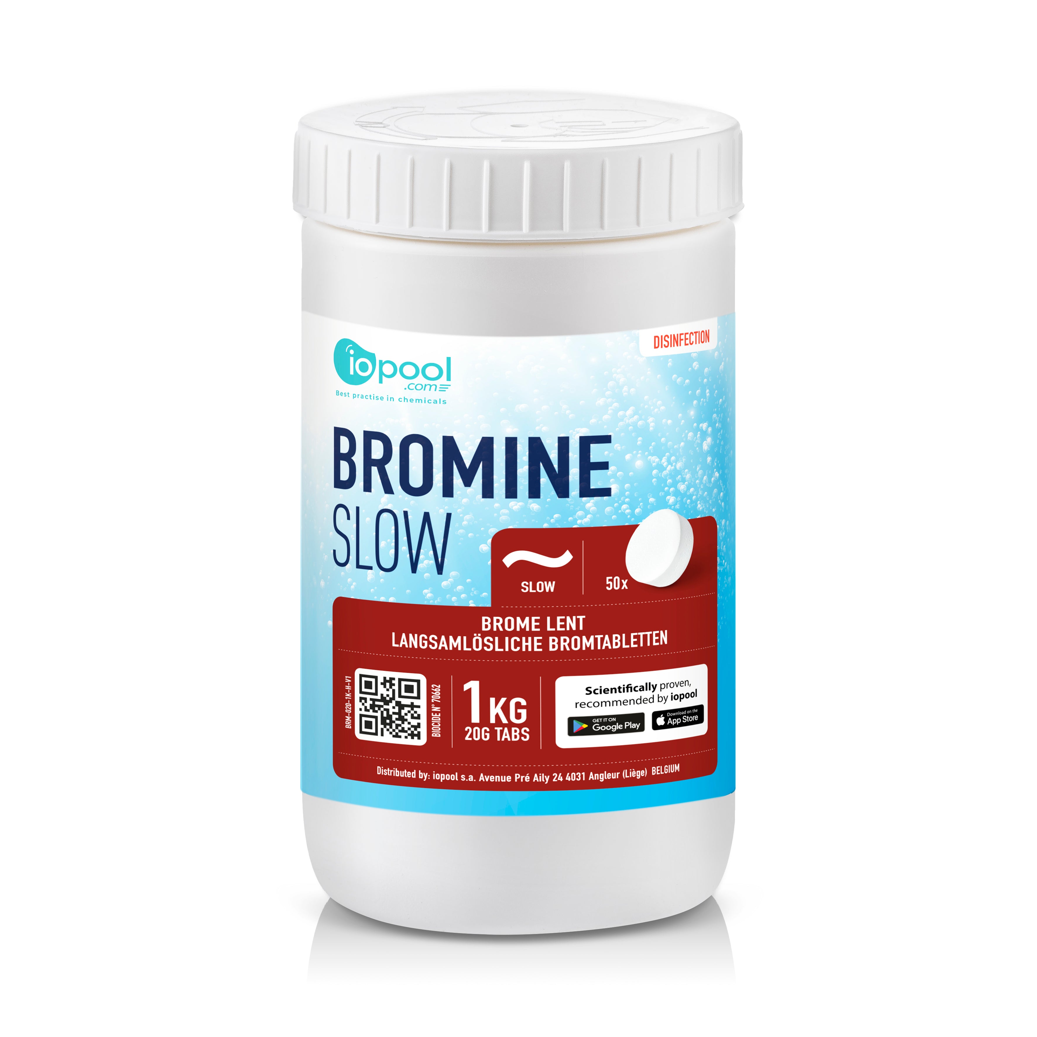 Promine Tablet Bromine Tabs (20g tablet) - 1kg - iopool - Treatment