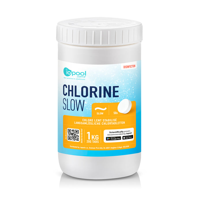 Chlore lent (pastilles 20g) - 1kg