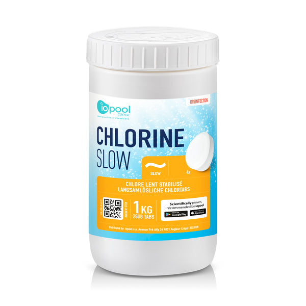 Slow chlorine - 1kg - 250g tabs