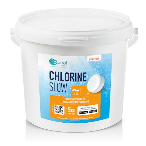 CHLORE LENT GALET 250g 5kg - Label Piscines