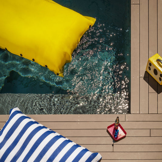 Pouf flottant pour piscine 100x130 - Mesh